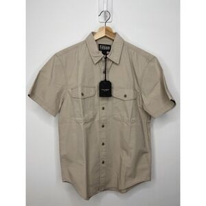 New CC Filson Field Shirt Men Small Twine Double Pocket Short Sleeve Utility NWT